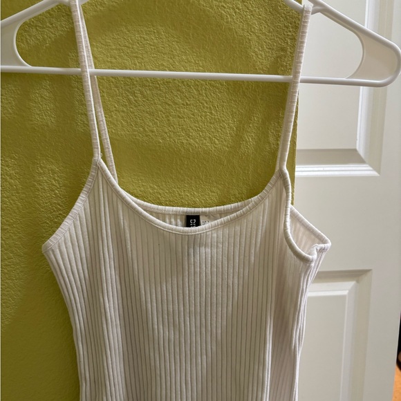 Divided Cream Ribbed Mini Dress - Picture 2 of 3